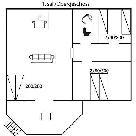 公寓 Hertha - 500m From The Sea By Interhome *